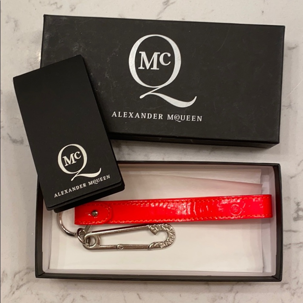 Alexander McQueen Patent Leather Keychain